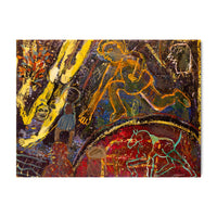 La Caída Del Fuego Y Sillas Con Caballo