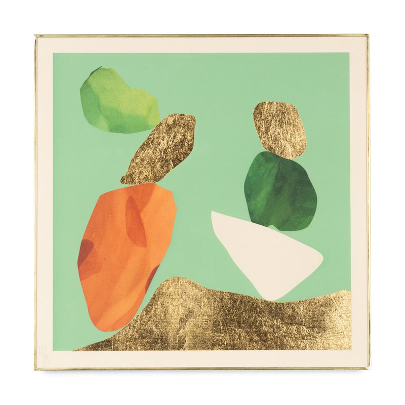 Art Print Green Background