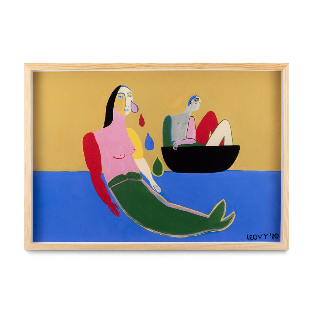 The Mermaid and The Sailor Print