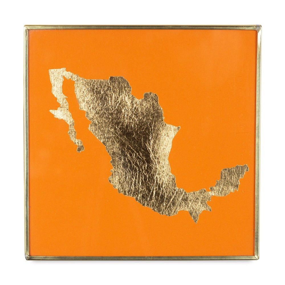 Art Print 15 Orange Map