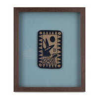 Cafe Coyote II Framed Ceramic Piece
