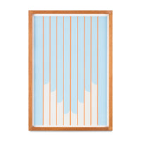 Light Blue Ofelia Banak Framed
