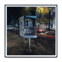 Teléfono Público De Noche Print