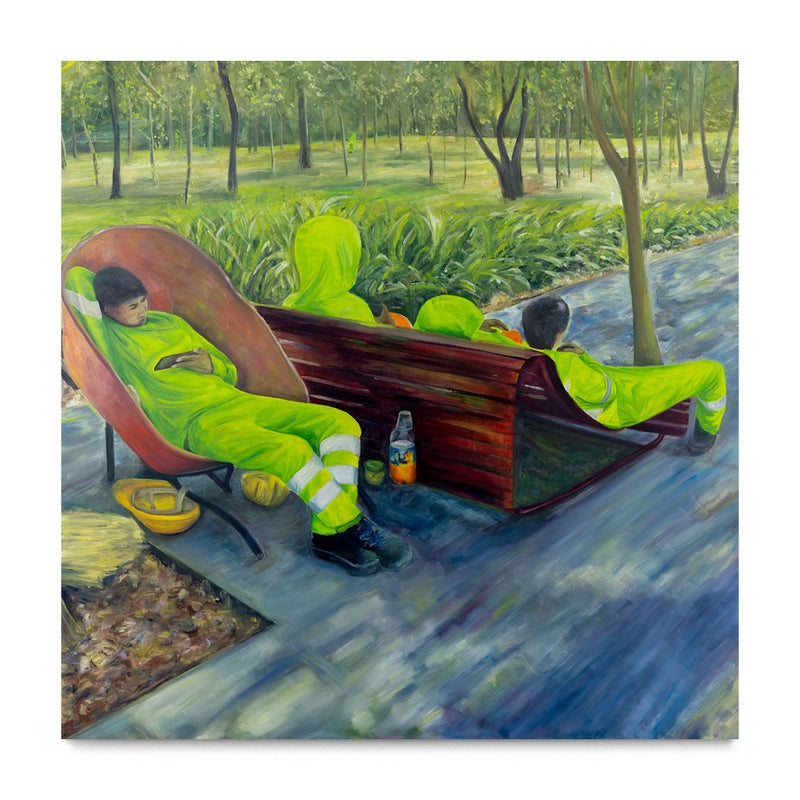 Pausa Contemporánea (Hombres Verdes) I, 2025