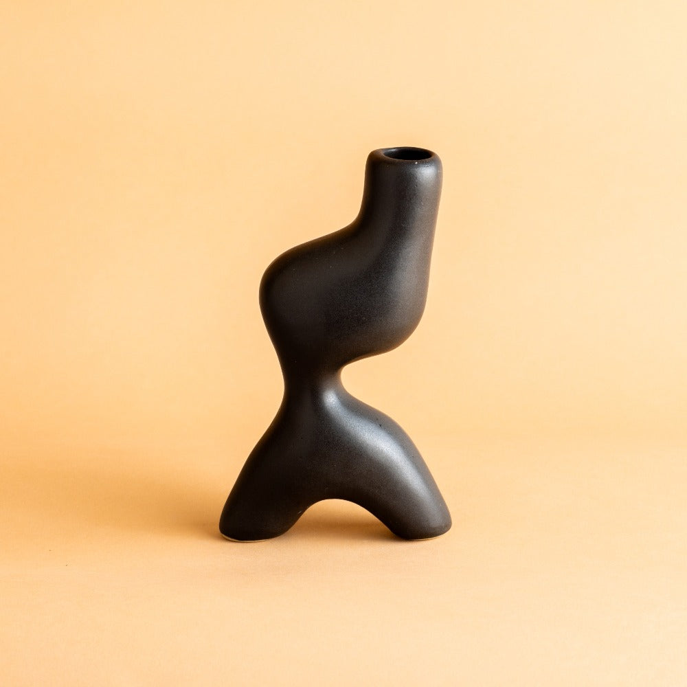 Charcoal Black Candelabro